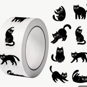 100 Black Cat stickers